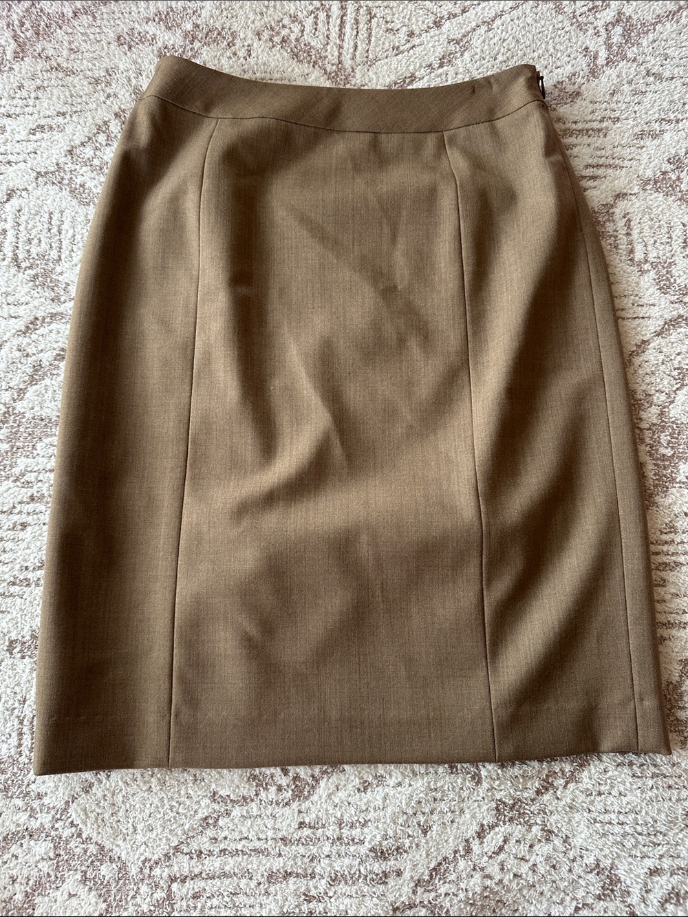 Lafayette 148 New York Petite 0 Virgin Wool Asymmetrical Panel Pencil Skirt